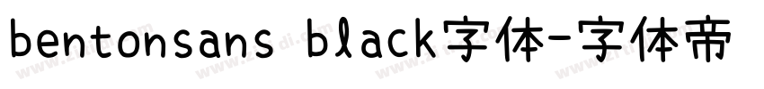 bentonsans black字体字体转换